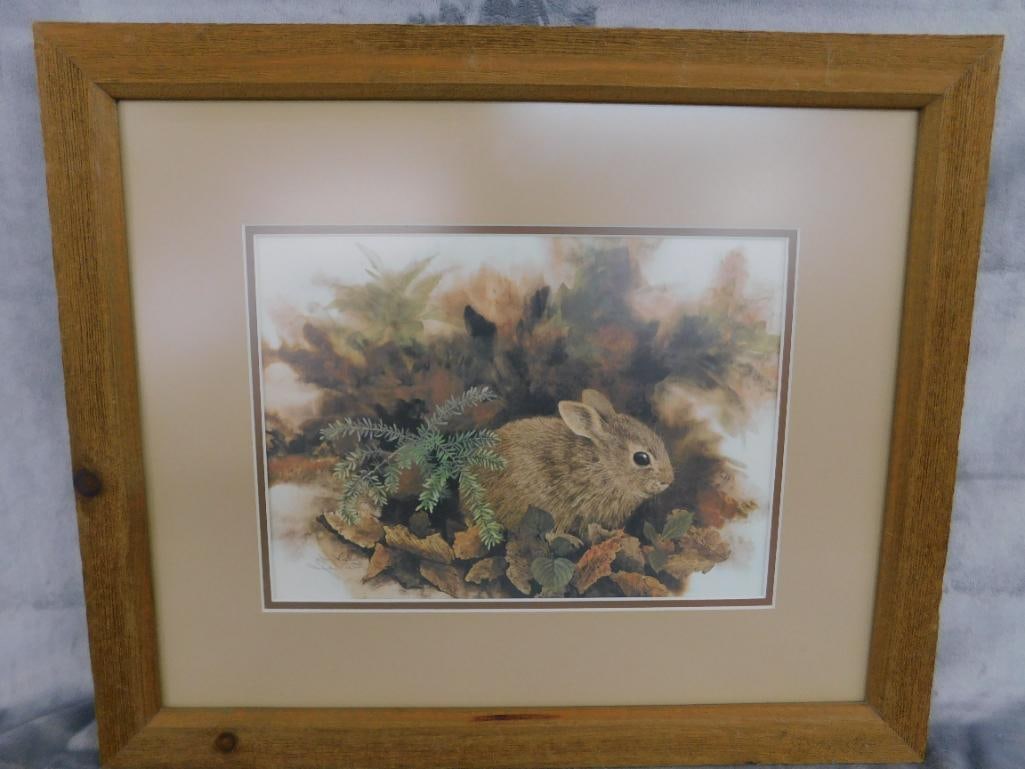 Jean Vietor Signed - Lithograph Print - "Fluff and Stuff" - 18" x 21.5" - 9