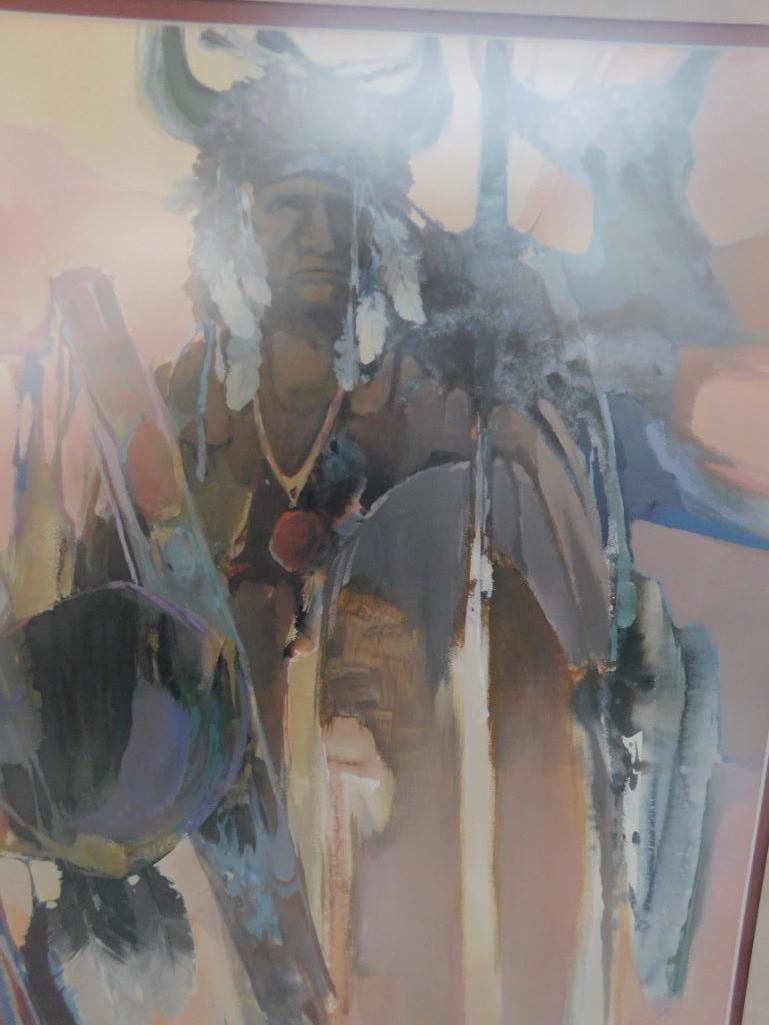 Morten Solberg Signed - Lithograph Print - Limited Edition - 746/950 - Native American - 2