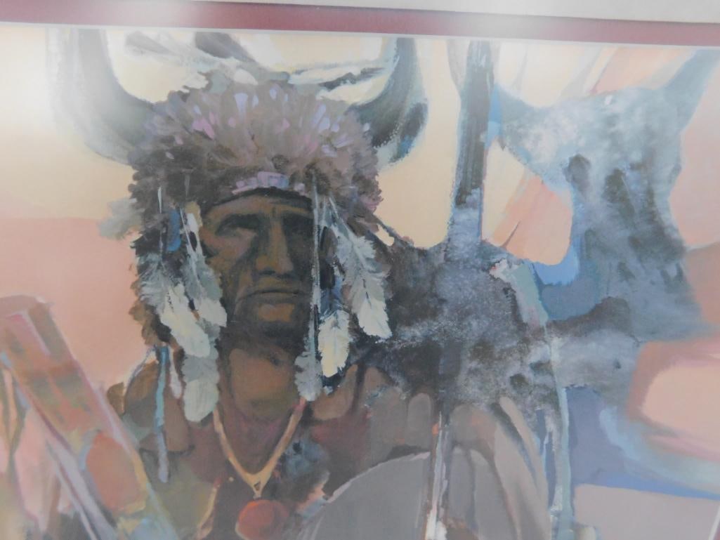 Morten Solberg Signed - Lithograph Print - Limited Edition - 746/950 - Native American - 3