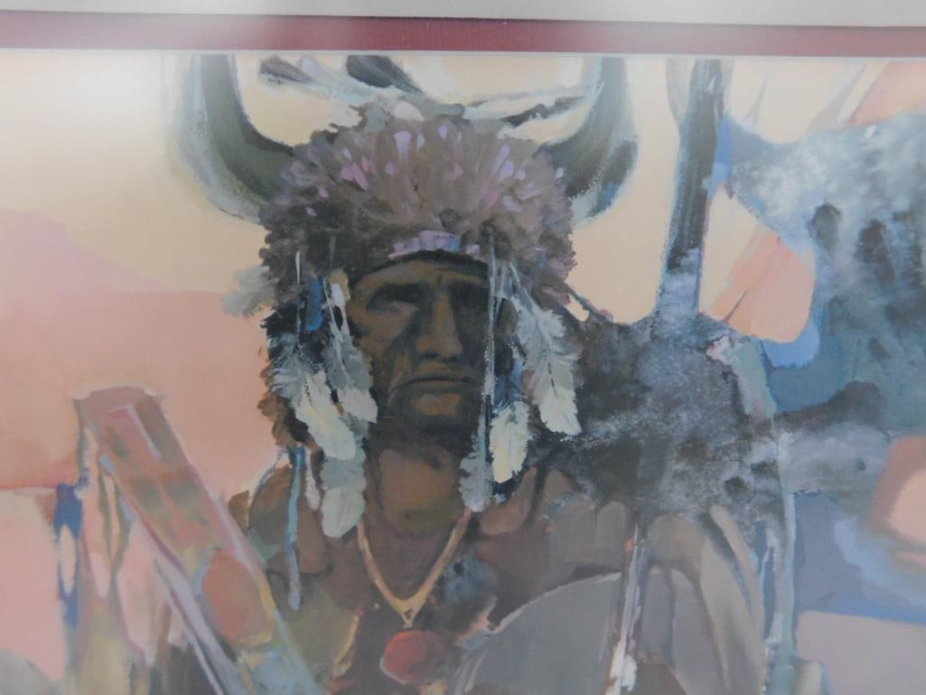 Morten Solberg Signed - Lithograph Print - Limited Edition - 746/950 - Native American - 8