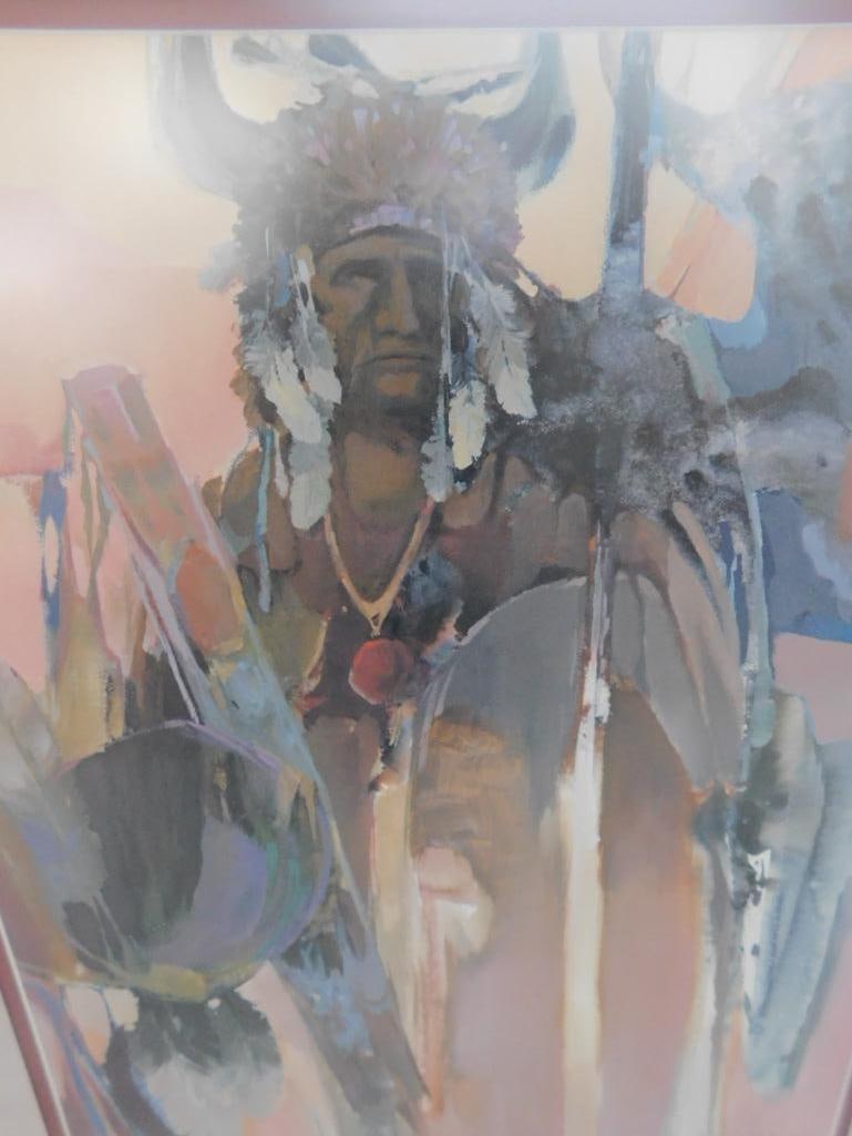 Morten Solberg Signed - Lithograph Print - Limited Edition - 746/950 - Native American - 9
