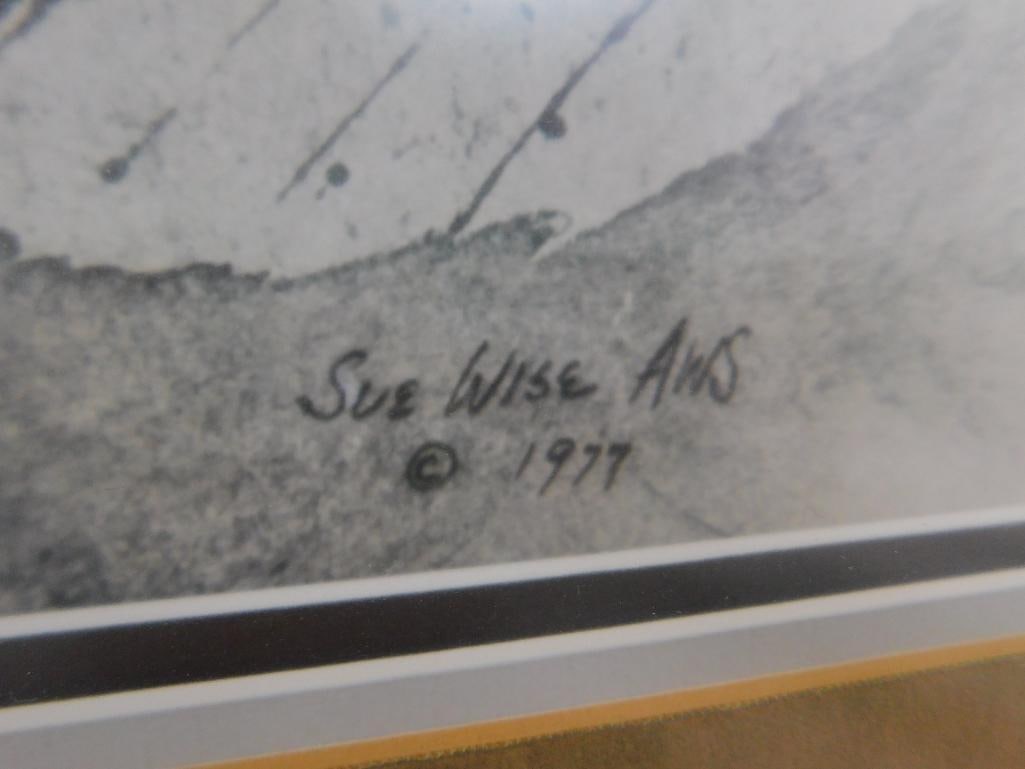 Sue Wise Signed - 1977 Lithograph Print - Limited Edition 878/950 - 30" x 38" - 7