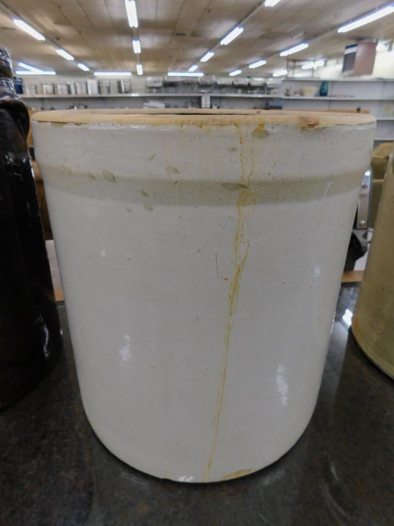 5 Gallon UHL Acorn Wares Pottery Crock - 13" x 12" - 6
