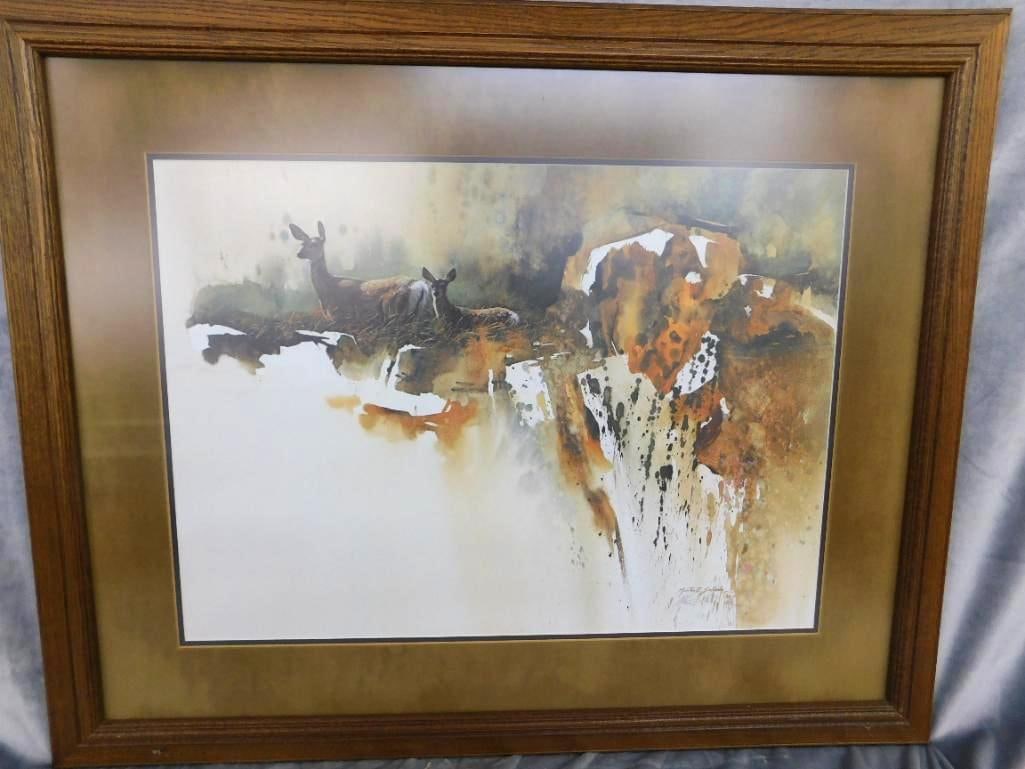 Morten Solberg Signed - Lithograph Print - Limited Edition - 976/1500 -"Artic Monarch": 29.5" x 36.5" - See Photos For Condition and Details