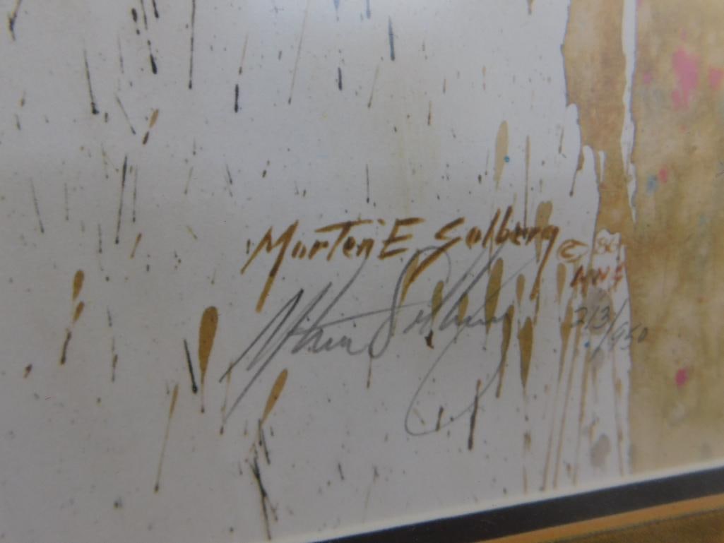 Morten Solberg Signed - Lithograph Print - Limited Edition - 976/1500 -"Artic Monarch" - 6
