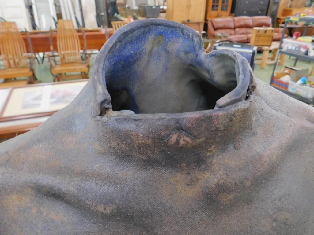 Almost Life Size Pottery Womans Torso - Unsigned - 30" x 16" x 9" - 2