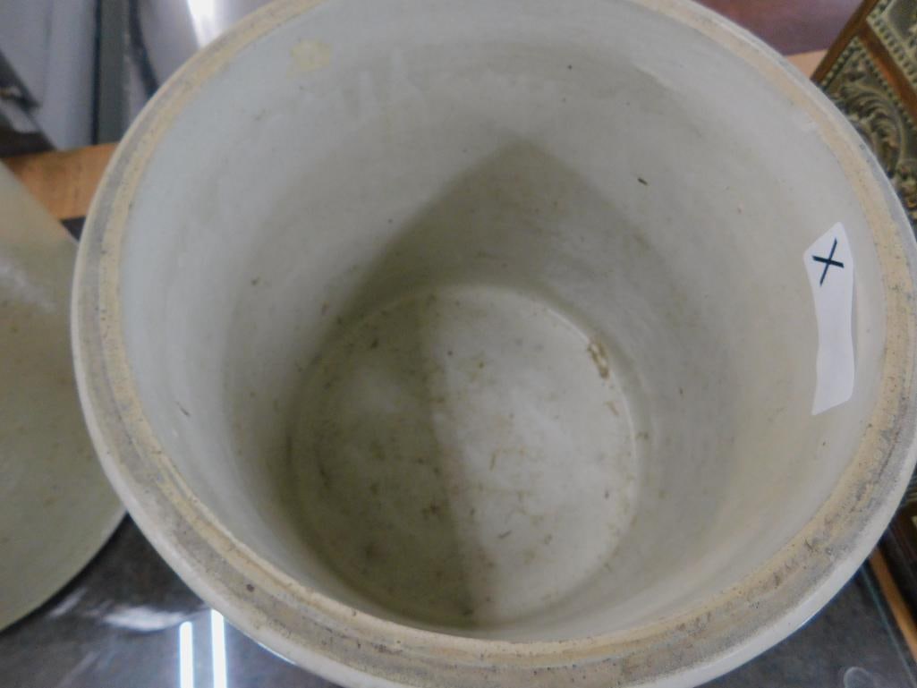 Redwing 3 Gallon Pottery Crock - Decorated - 10.5" x 11" - 5