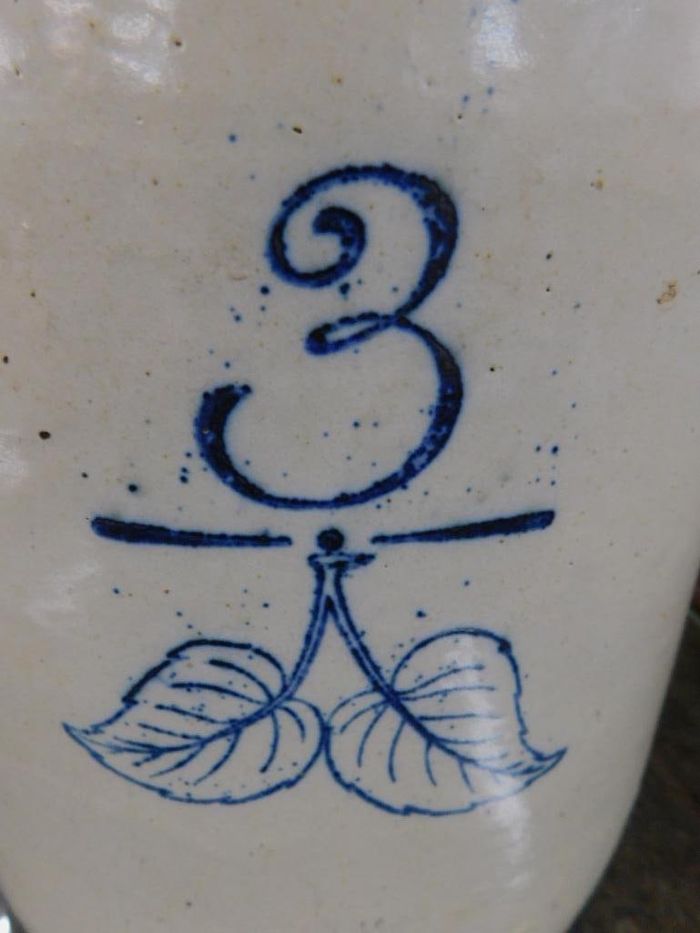 Redwing 3 Gallon Pottery Crock - Decorated - 10.5" x 11" - 9