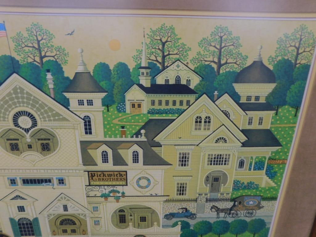 Charles Wysocki - Limited Edition Print 622/1000 - "Derby Square" - 35" x 43" - 4