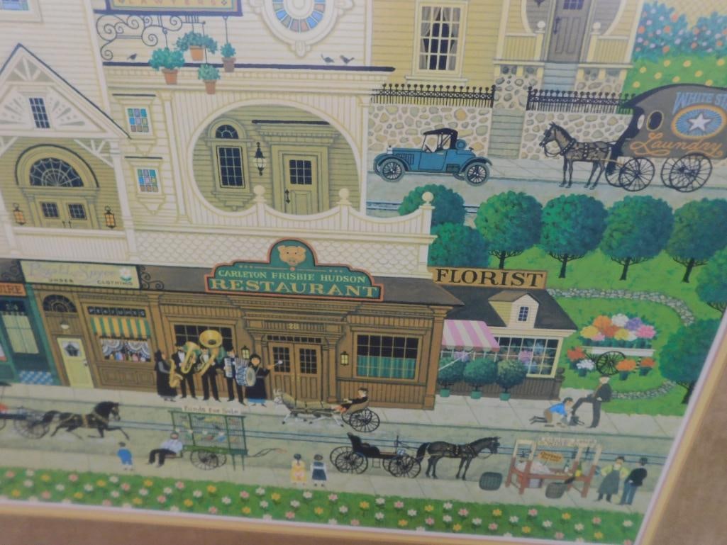 Charles Wysocki - Limited Edition Print 622/1000 - "Derby Square" - 35" x 43" - 5