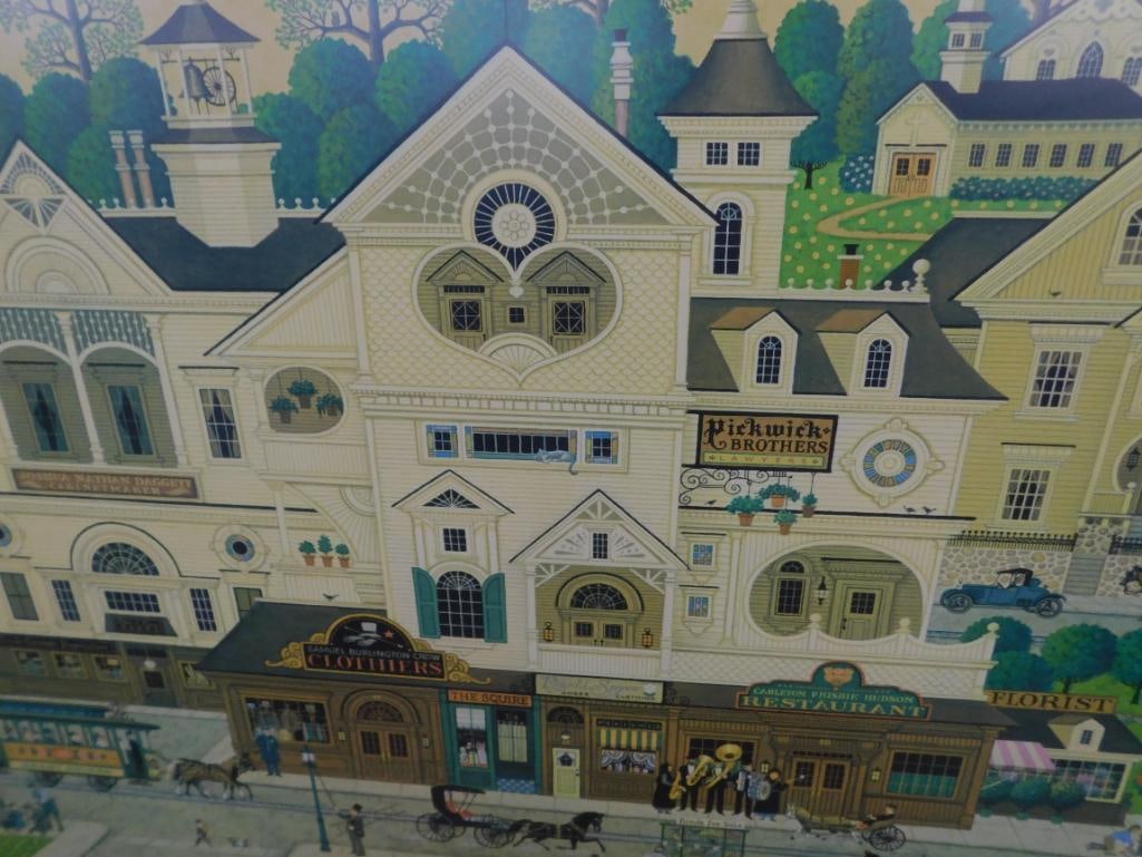 Charles Wysocki - Limited Edition Print 622/1000 - "Derby Square" - 35" x 43" - 7