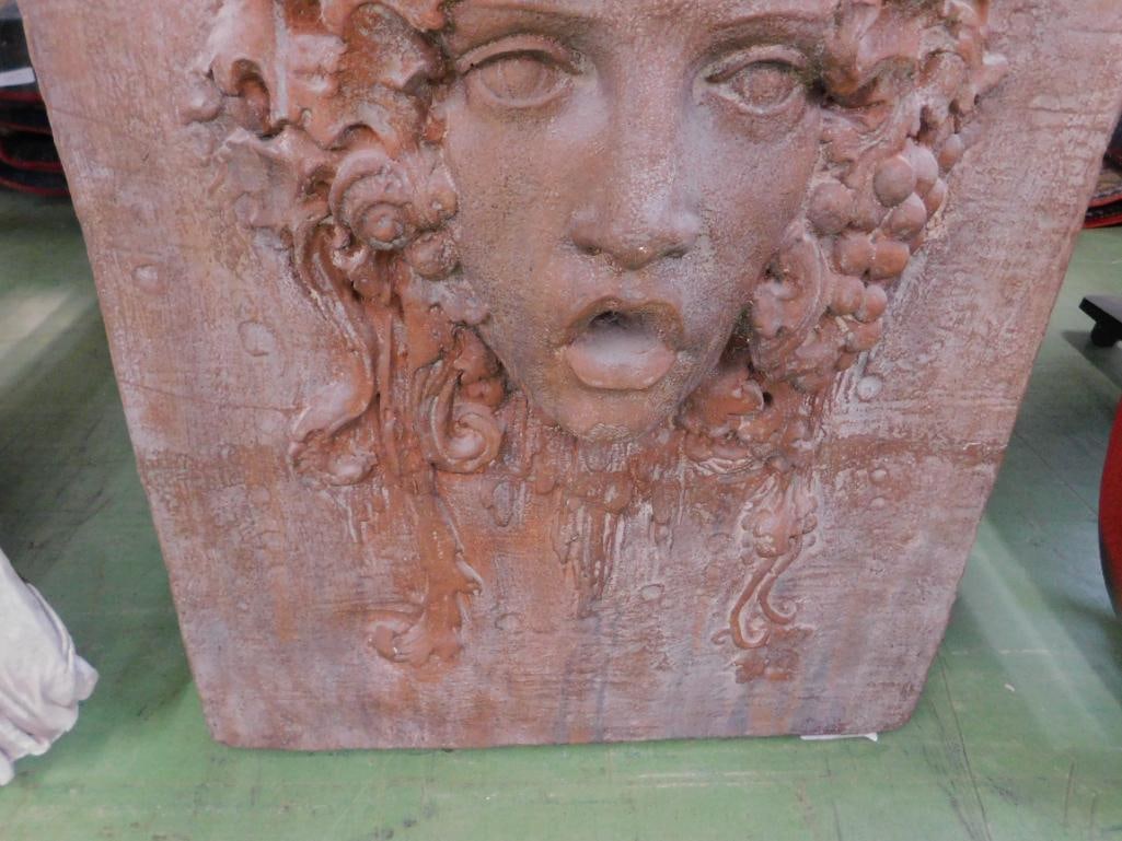 Large Plaster Wall Hung Art - Womens Bust - Unsigned - 29" x 23" x 6" - 5