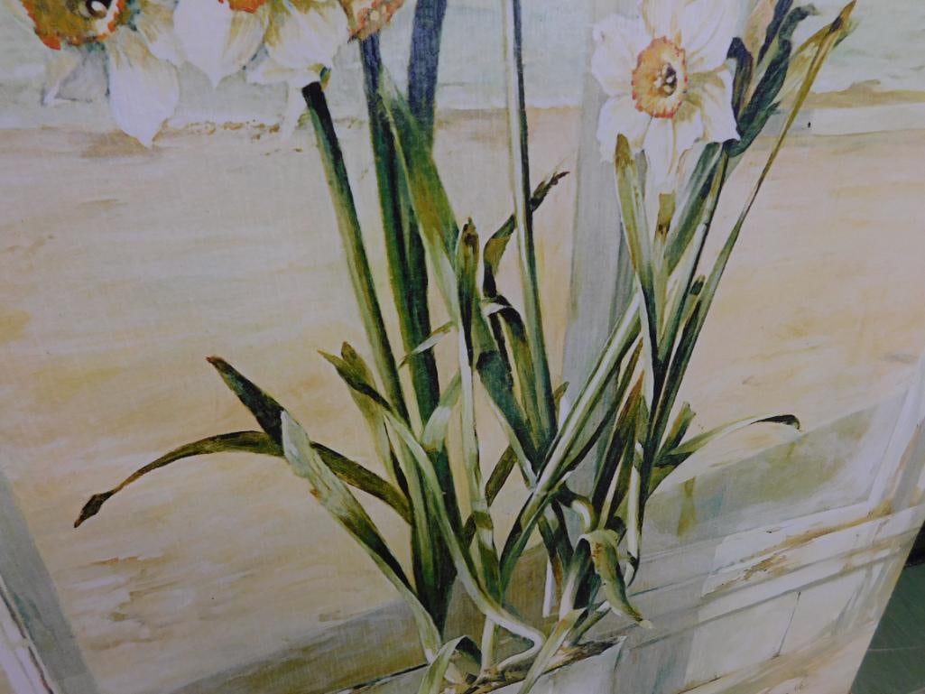 Fabrice de Villeneuve - Giclee On Canvas - "Narcissus In Window" - Limited Edition 621/995 - 4