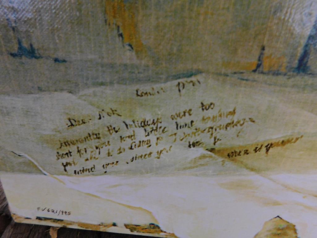 Fabrice de Villeneuve - Giclee On Canvas - "Narcissus In Window" - Limited Edition 621/995 - 9