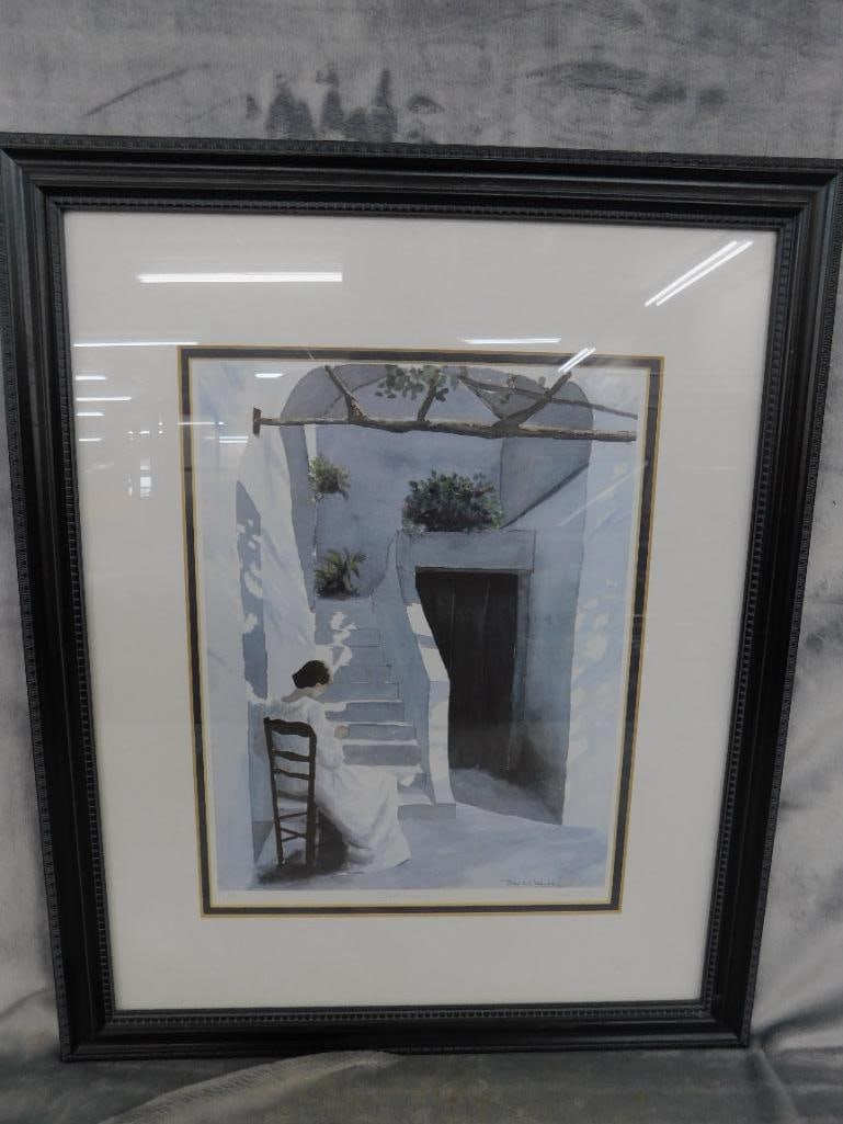 Jim Wilshire Signed Print - Artist Proof - "Blue Lady" - 22.5" x 18.5" - 11