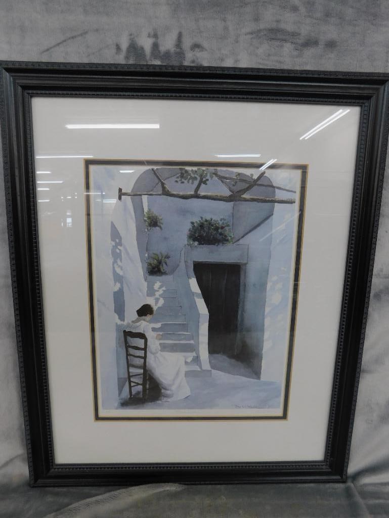 Jim Wilshire Signed Print - Artist Proof - "Blue Lady" - 22.5" x 18.5" - 12
