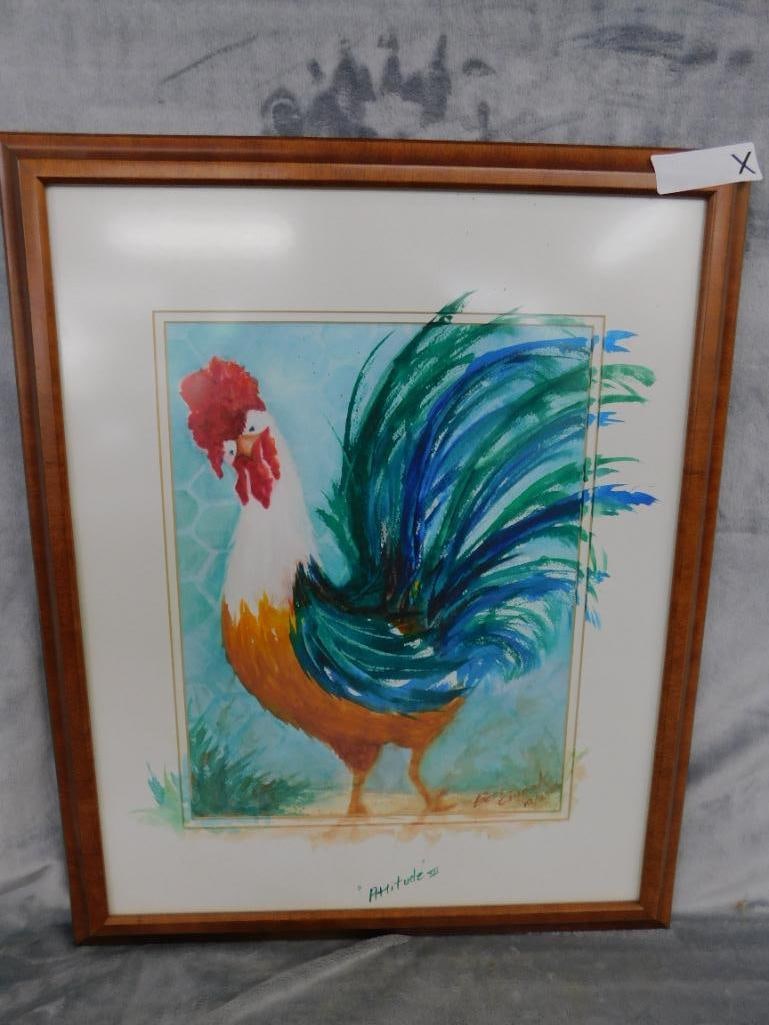 Bess Ciupak Signed Watercolor - "Attitude XII" - 22" x 18" - 11