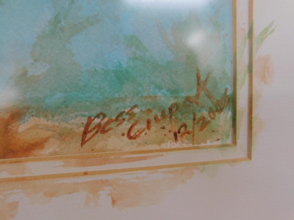 Bess Ciupak Signed Watercolor - "Attitude XII" - 22" x 18" - 5