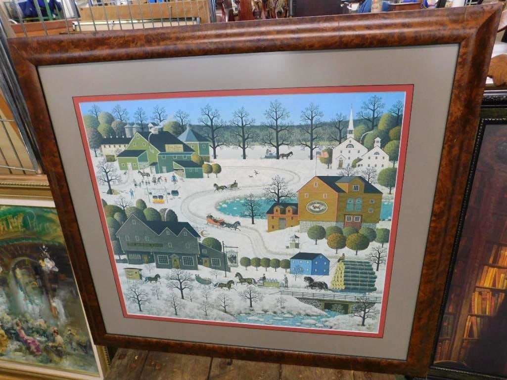 Charles Wysocki - Limited Edition Print 683/1000 - 32.5" x 36": See Photos For Condition and Details