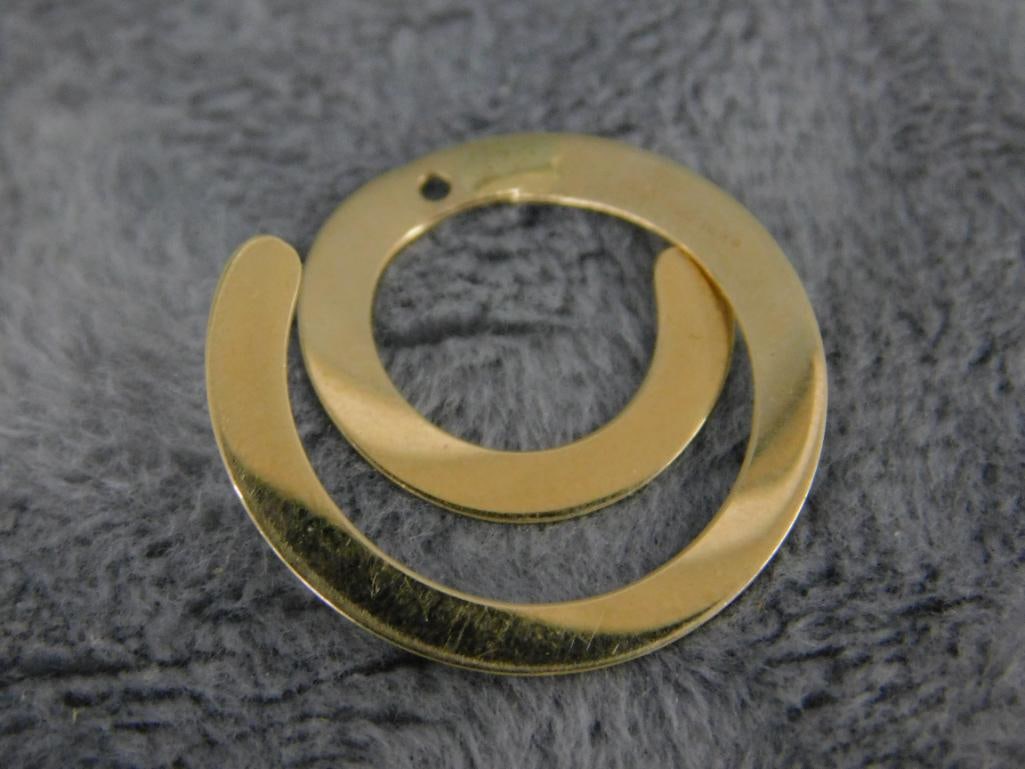 14K Yellow Gold - Post Earring Enhancers - 1.83 Grams - 2