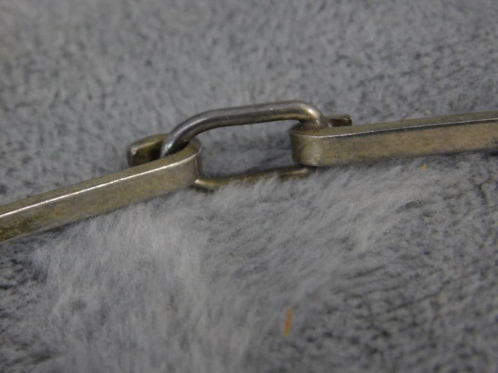 Sterling Silver - "V" Choker Necklace - 16.45 Grams - 4