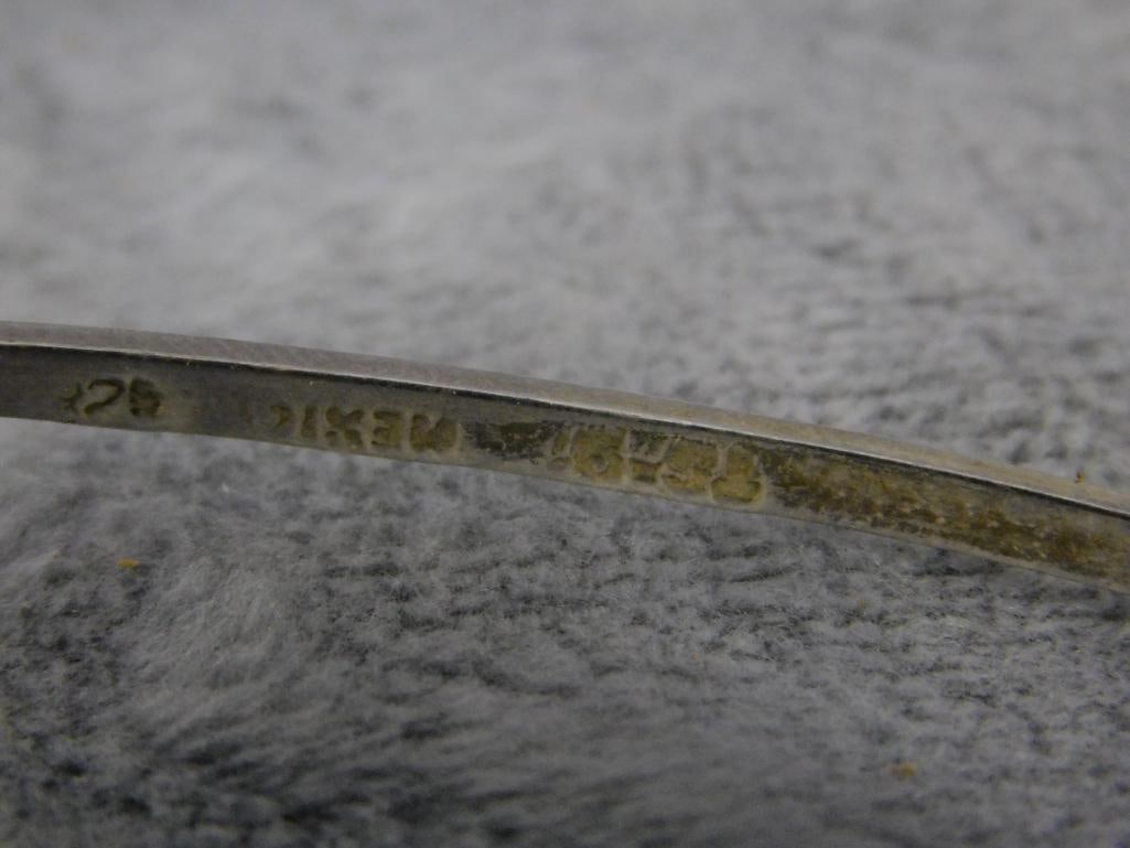 Sterling Silver - "V" Choker Necklace - 16.45 Grams - 5