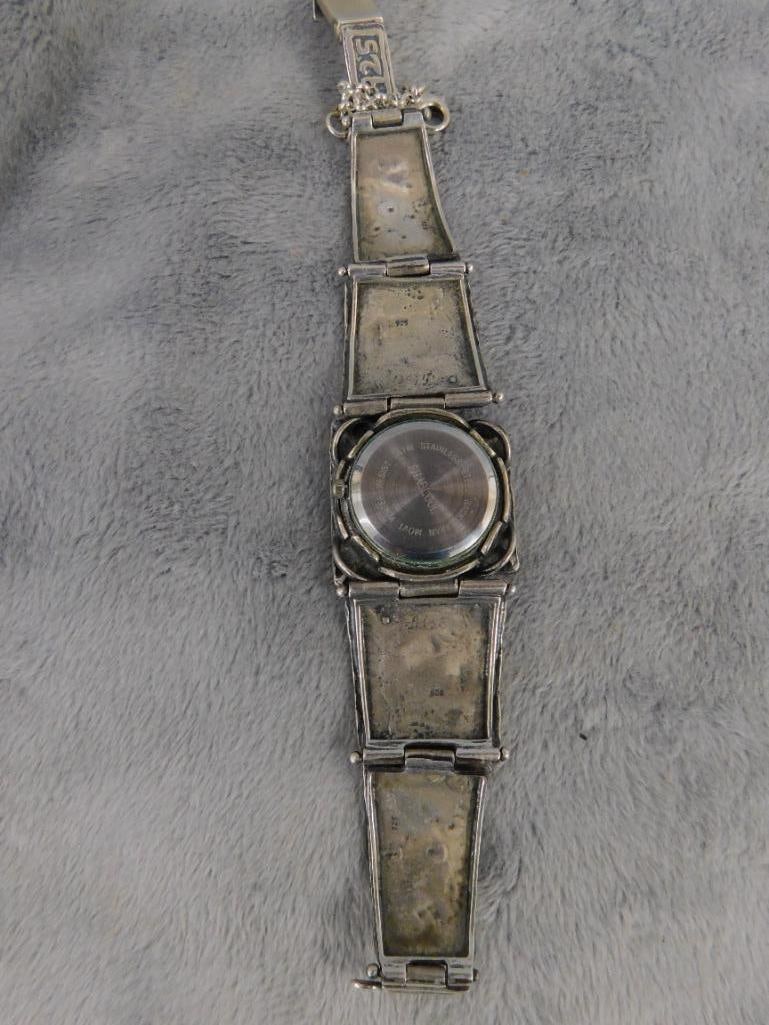 Sterling Silver - Shablool Ladies Wristwatch - 48.65 Grams TW - 7