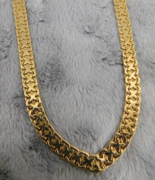 14K Yellow Gold - 18" Necklace - 26.08 Grams: XRF Tested - See Photos For Condition and Details