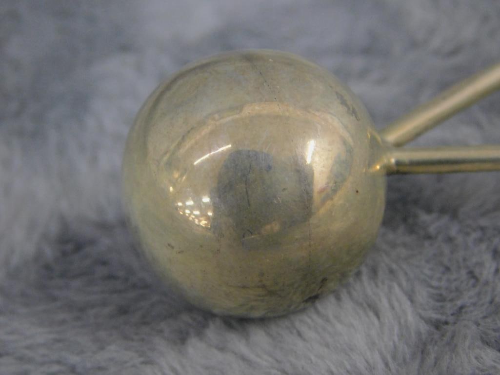 Sterling Silver - Mexico - Sterling Silver Baby Rattle - 20.64 Grams - 2