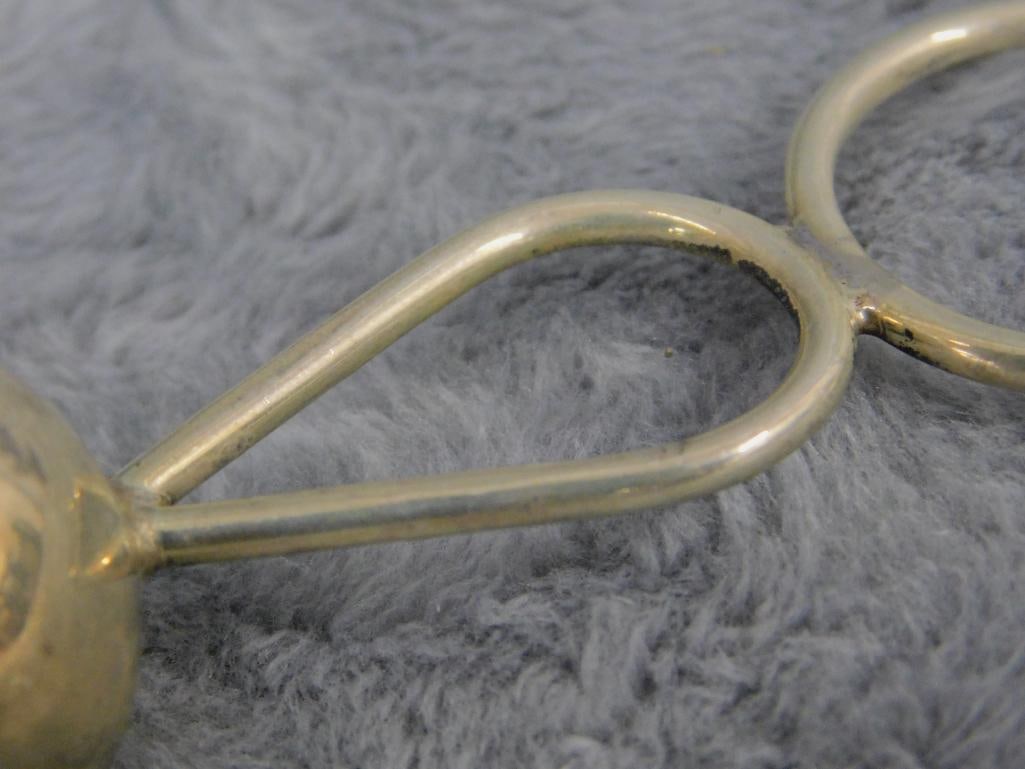 Sterling Silver - Mexico - Sterling Silver Baby Rattle - 20.64 Grams - 3