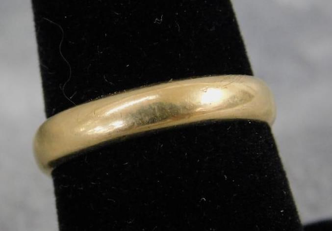 14K Yellow Gold - Wedding Band - Size 9.5 - 4.33 Grams: XRF Tested - See Photos For Condition and Details