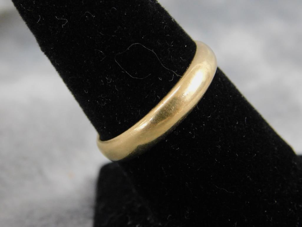 14K Yellow Gold - Wedding Band - Size 9.5 - 4.33 Grams - 2