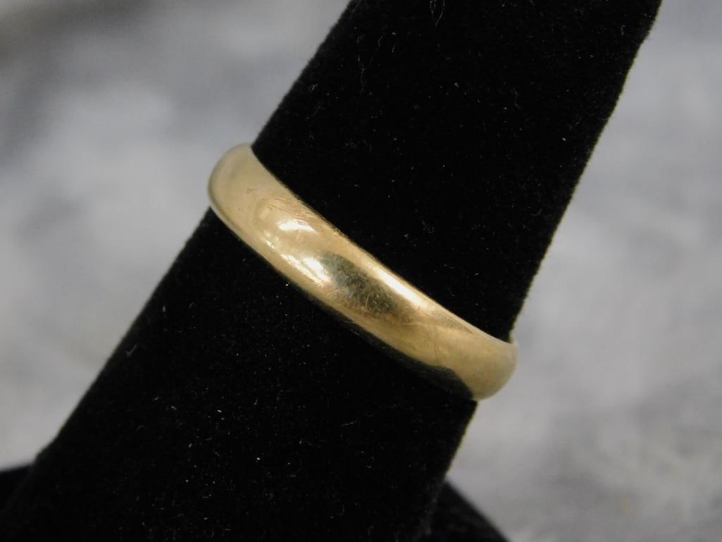 14K Yellow Gold - Wedding Band - Size 9.5 - 4.33 Grams - 3