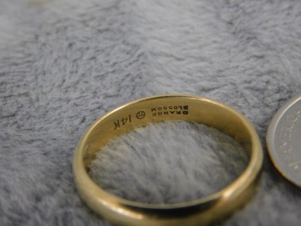 14K Yellow Gold - Wedding Band - Size 9.5 - 4.33 Grams - 5