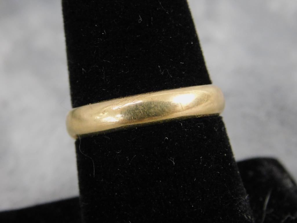 14K Yellow Gold - Wedding Band - Size 9.5 - 4.33 Grams - 7