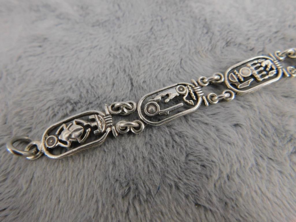 Sterling Silver - 8" Bracelet - 11.76 Grams - 2