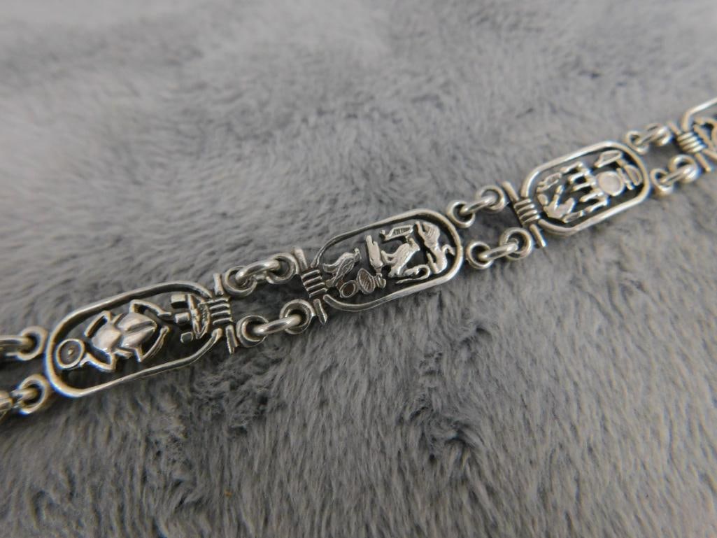 Sterling Silver - 8" Bracelet - 11.76 Grams - 3