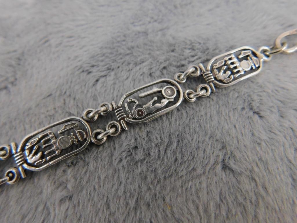 Sterling Silver - 8" Bracelet - 11.76 Grams - 4