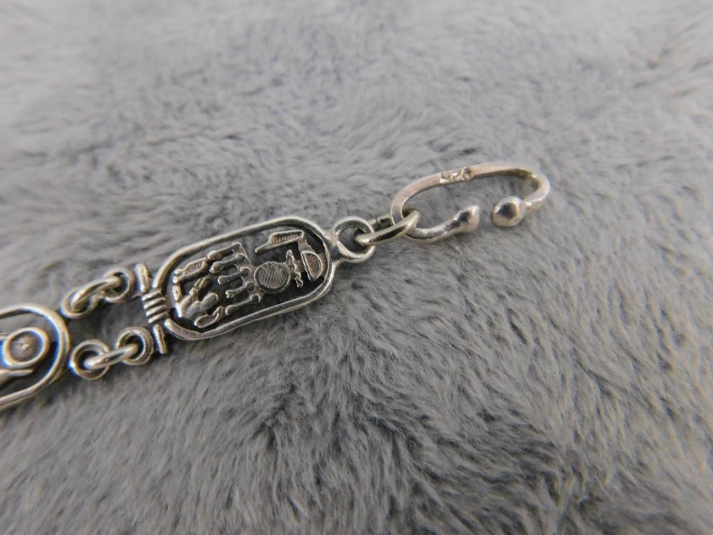 Sterling Silver - 8" Bracelet - 11.76 Grams - 5