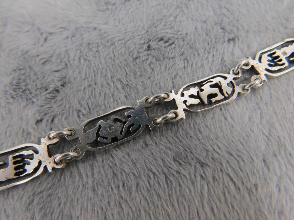 Sterling Silver - 8" Bracelet - 11.76 Grams - 7