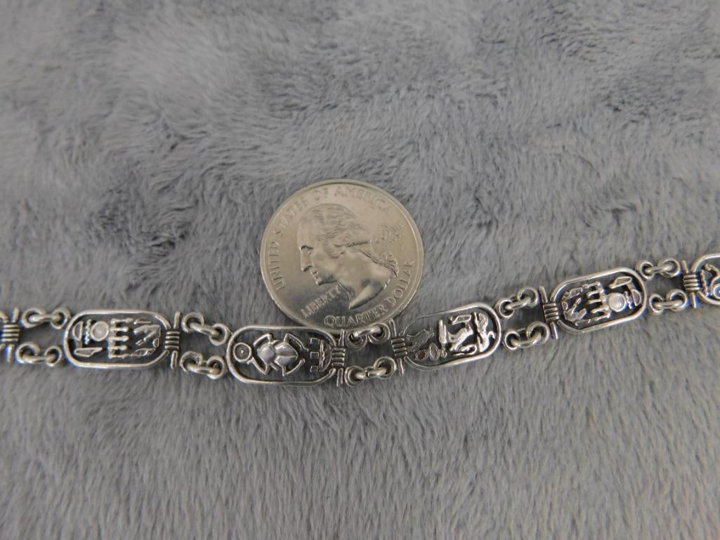 Sterling Silver - 8" Bracelet - 11.76 Grams - 9