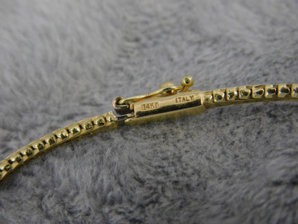 14K Tri Colored Gold - 16.5" Necklace - 16.42 Grams - 5