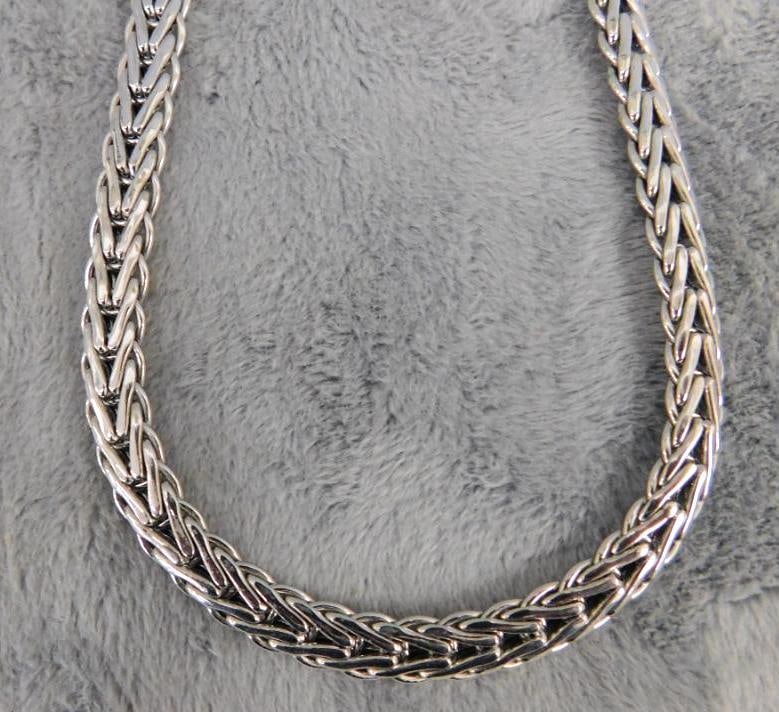 14K White Gold - 17.5" Necklace - 41.29 Grams: XRF Tested - See Photos For Condition and Details