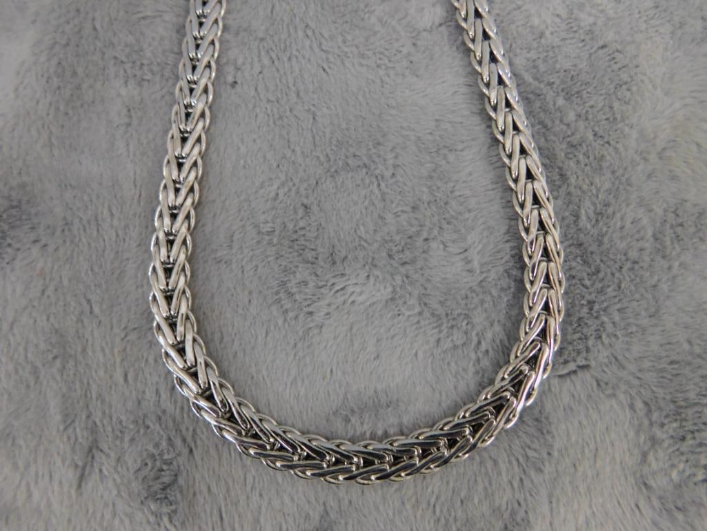 14K White Gold - 17.5" Necklace - 41.29 Grams - 9