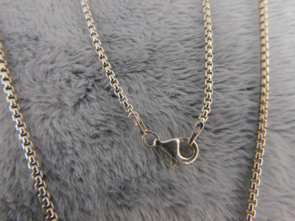 Sterling Silver - 32" Necklace - 11.84 Grams - 4