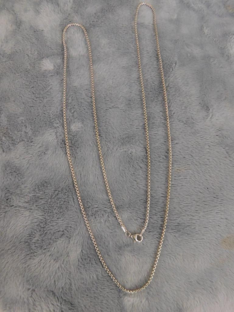 Sterling Silver - 32" Necklace - 11.84 Grams - 5