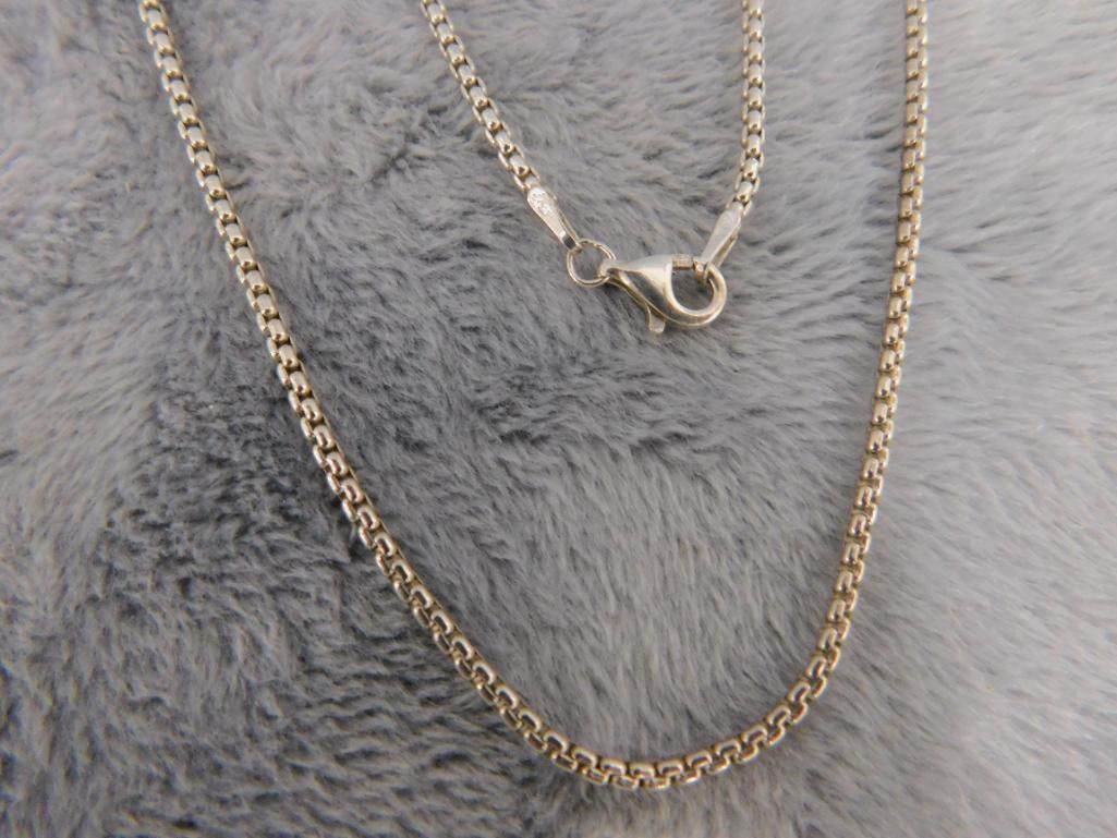 Sterling Silver - 32" Necklace - 11.84 Grams - 7