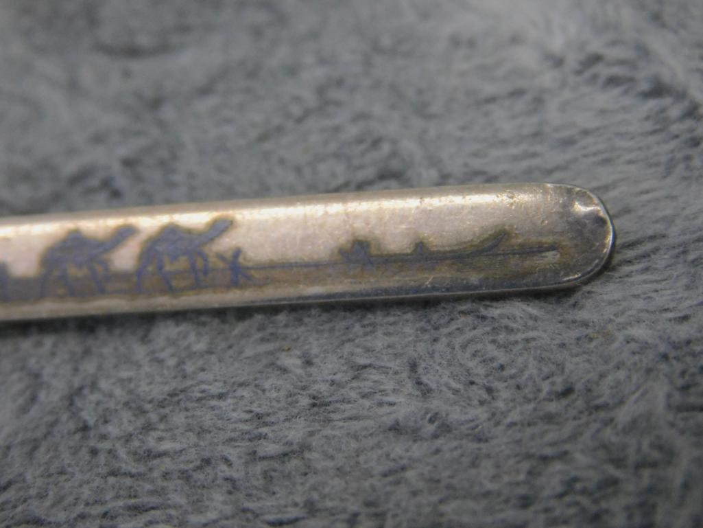 Sterling Silver - Pin - Egypt - Camels - 5.84 Grams - 4