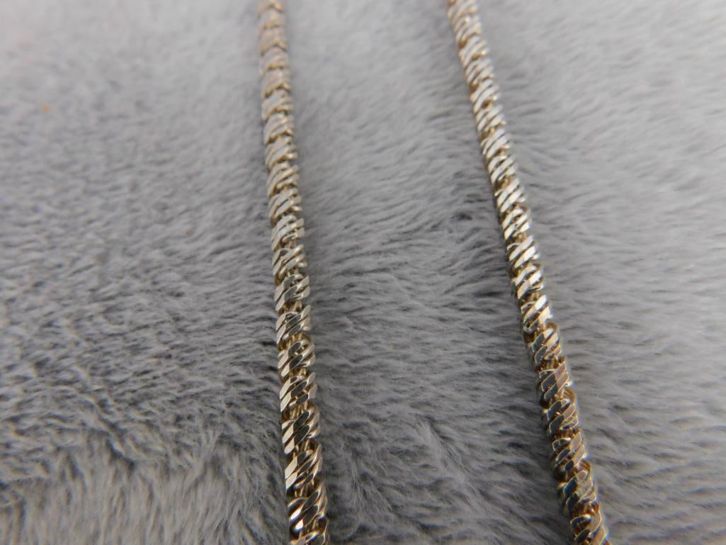 Sterling Silver - 23" Chain Necklace - 23.56 Grams - 4