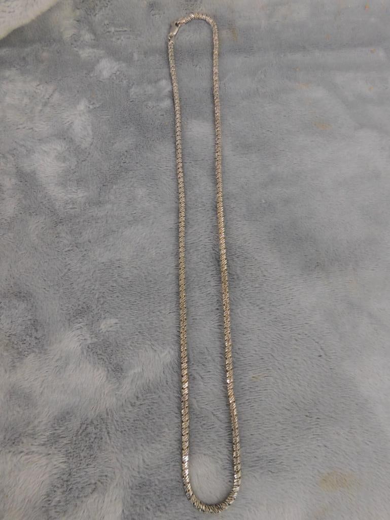 Sterling Silver - 23" Chain Necklace - 23.56 Grams - 5